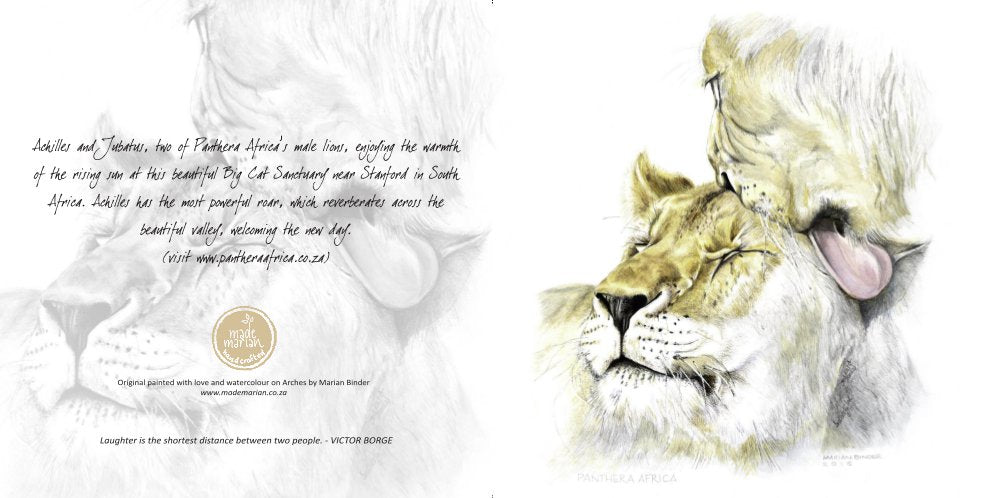 Achilles & Jubatus - Art Greeting Card