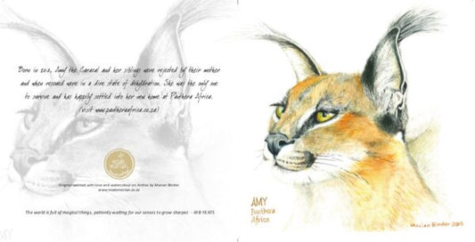 Amy the Caracal - Art Greeting Card