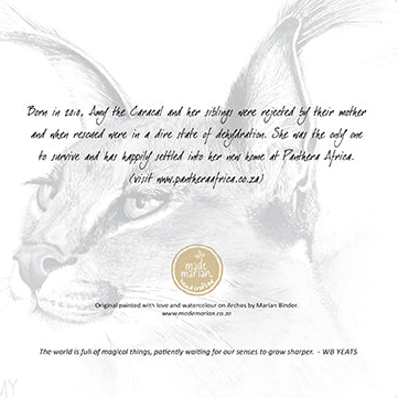 Amy the Caracal - Art Greeting Card