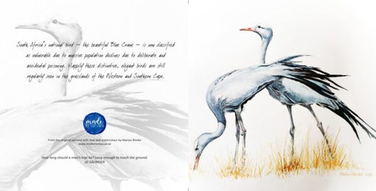 Blue Cranes - Art Greeting Card