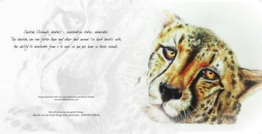 Cheetah - Art Greeting Card