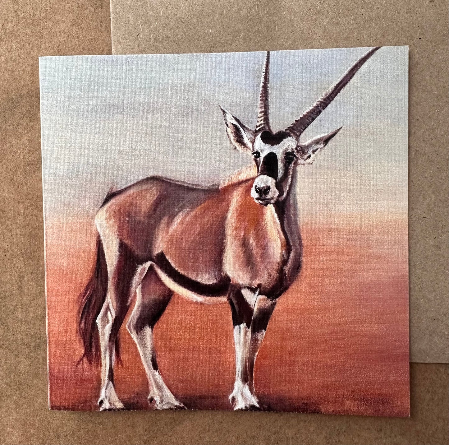 GEMSBOK - GREETINGS CARD