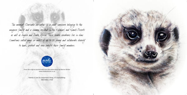 Meerkat - Art Greeting Card
