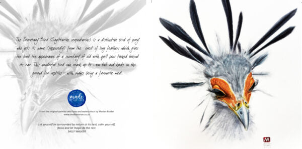 Madame Secretary Bird - Art Greeting Card