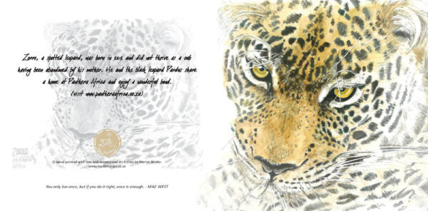 Zorro the Leopard - Art Greeting Card