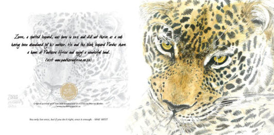 Zorro the Leopard - Art Greeting Card